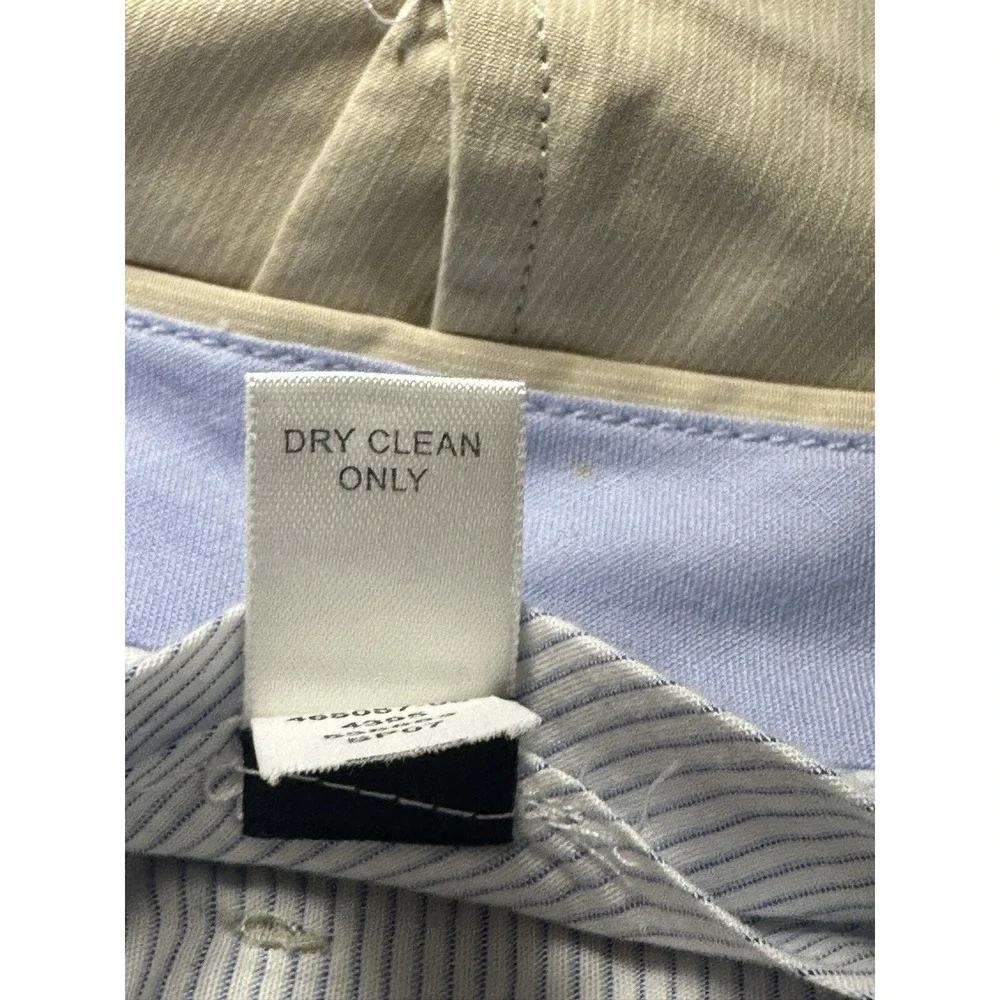 Banana Republic Men's Flat Front‎ Size 38 X 32 Light Khaki  #28 Cotton Preppy